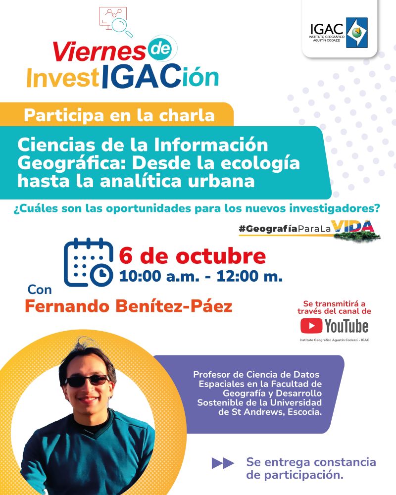 Ciencias de la información geográfica: Desde la ecología hasta la analítica urbana