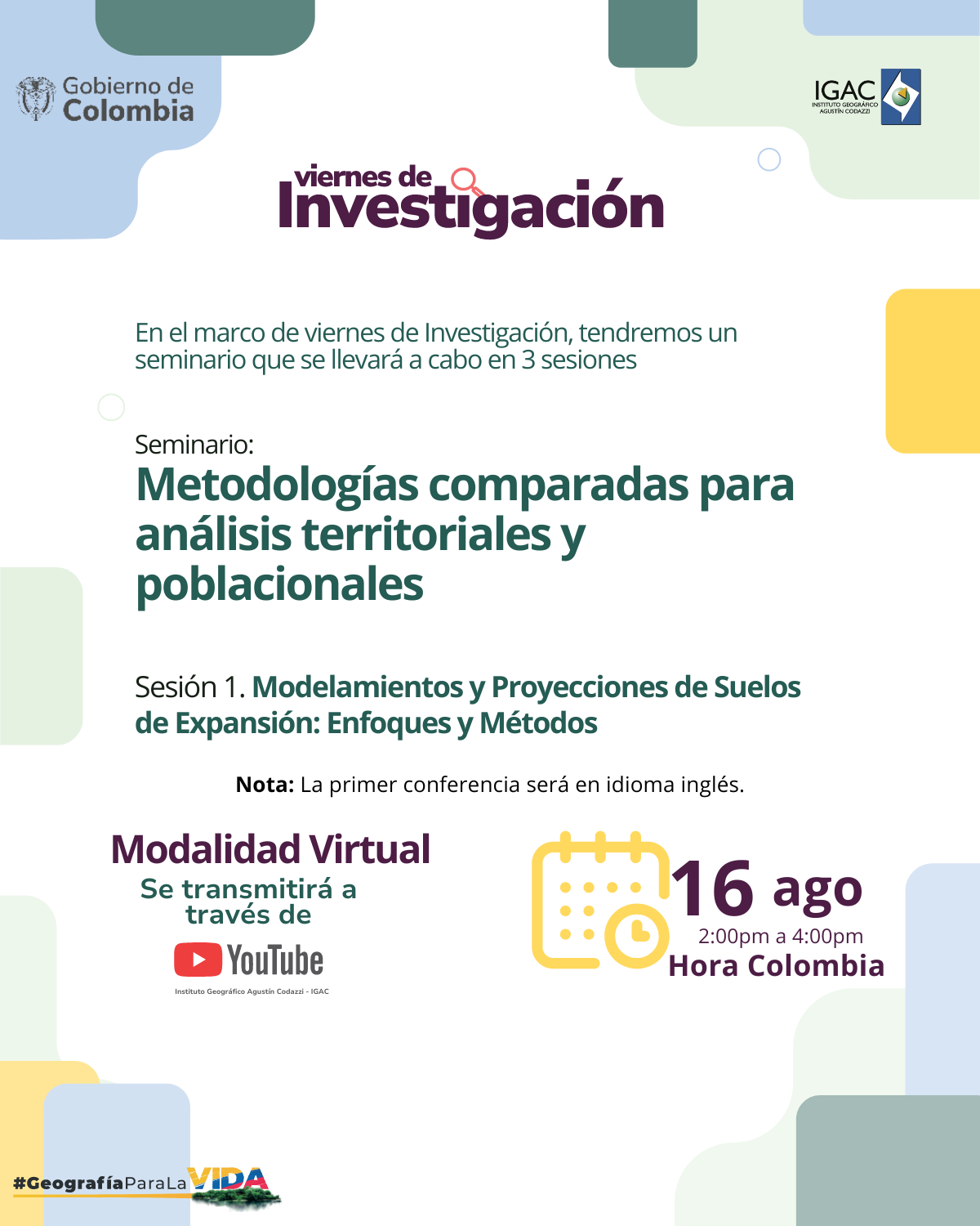 Seminario: Metodologías comparadas para análisis territoriales y poblacionales