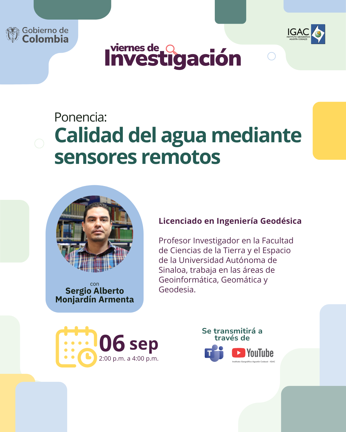 Calidad del agua mediante sensores remotos