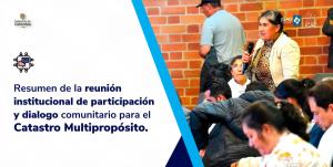 Gobierno Nacional lidera diálogo con veedurías sobre implementación del Catastro Multipropósito y el artículo 49 del PND en los territorios beneficiados con su implementación